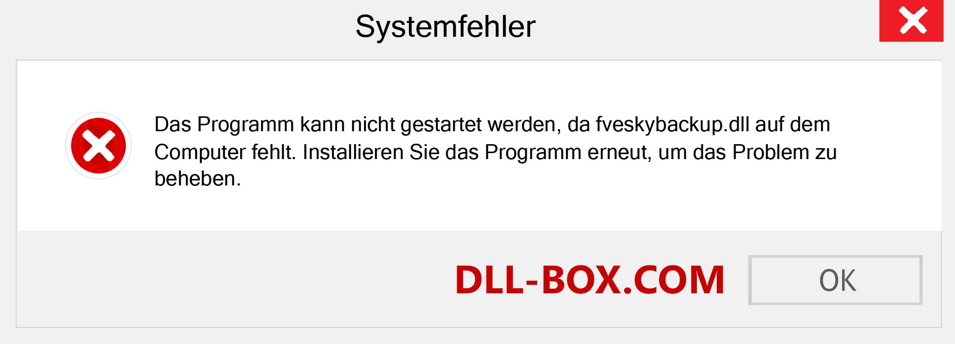 fveskybackup.dll-Datei fehlt?. Download für Windows 7, 8, 10 - Fix fveskybackup dll Missing Error unter Windows, Fotos, Bildern